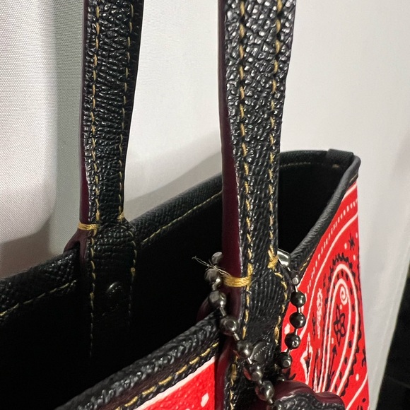 Coach Red Tote with Mickey Mouse Design - Picture 2 of 13